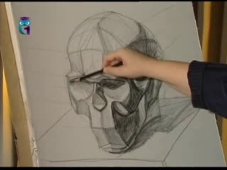 10. natalya druzhinkina. painting lessons. we draw the stump of the head. 2 part.