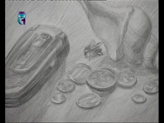 21. natalya druzhinkina. drawing lessons. pencil drawing lessons. how to draw a still life with different objects.