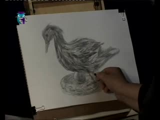 20. natalya druzhinkina. drawing lessons. pencil drawing lessons. we draw a duck.