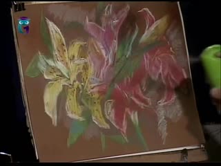 67. natalya druzhinkina. drawing lessons. pastel drawing lessons. how to draw flowers using hatching, color merging techniques.