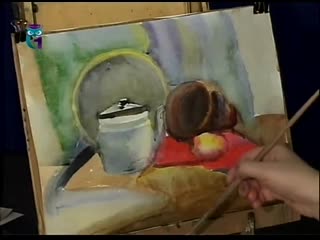 57. natalya druzhinkina. drawing lessons. watercolor lessons. draw a still life from household items.