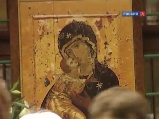 queen of heaven. film 1. icon of the mother of god of vladimir.