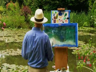 3. landscape through time. 3 series. monet's water lilies.